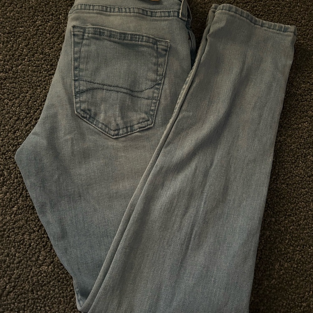 Hollister Women's Straight Leg Jeans in Gray LIKE NEW